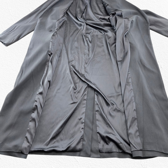 Universal Standard Gray Long Blazer Coat Modern Minimalist Workwear Size Small - Picture 7 of 12